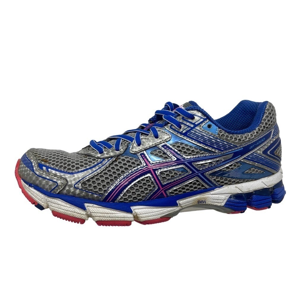 ASICS GT-1000 Run Shoe Women's 8 1/2 Silver Blue T3R5N 927:J.7.8